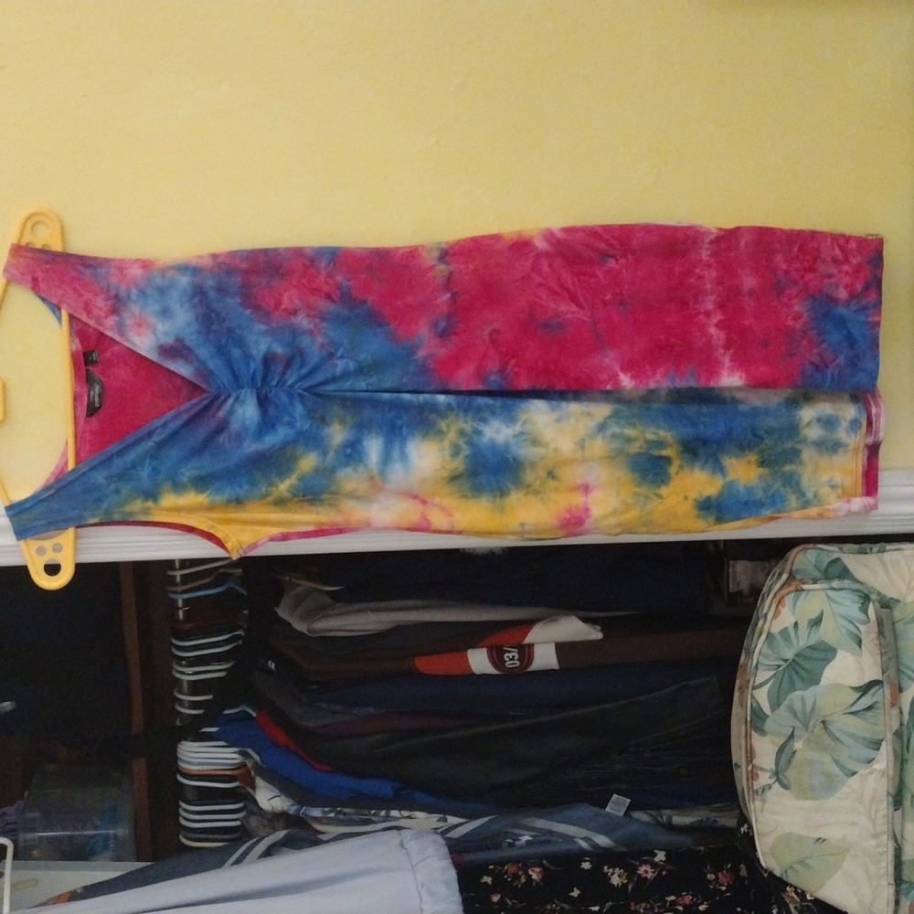 pretty cotton tie dye dress